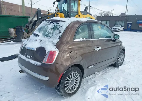 2012 Fiat 500 Lounge z USA, uszkodzony, nr VIN 3C3CFFCR5CT118307